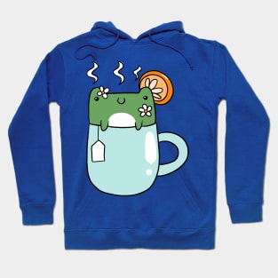 Cute Frog Cup of Tea Hoodie